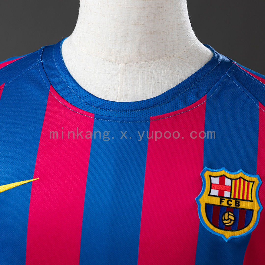 Retro Barcelona 05/06 home S-4XL 6