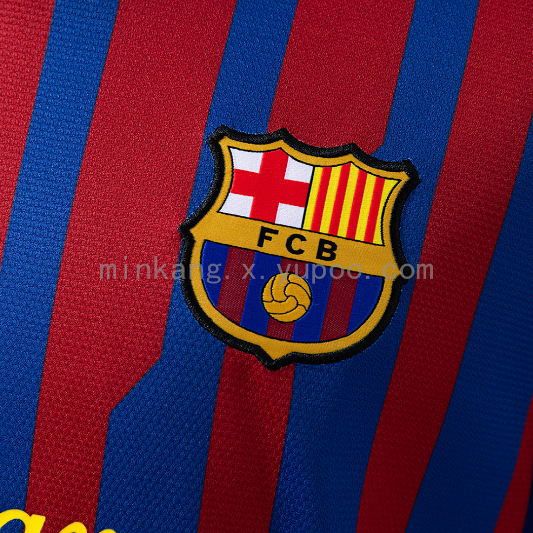 Retro Barcelona 11/12 home S-4XL 6
