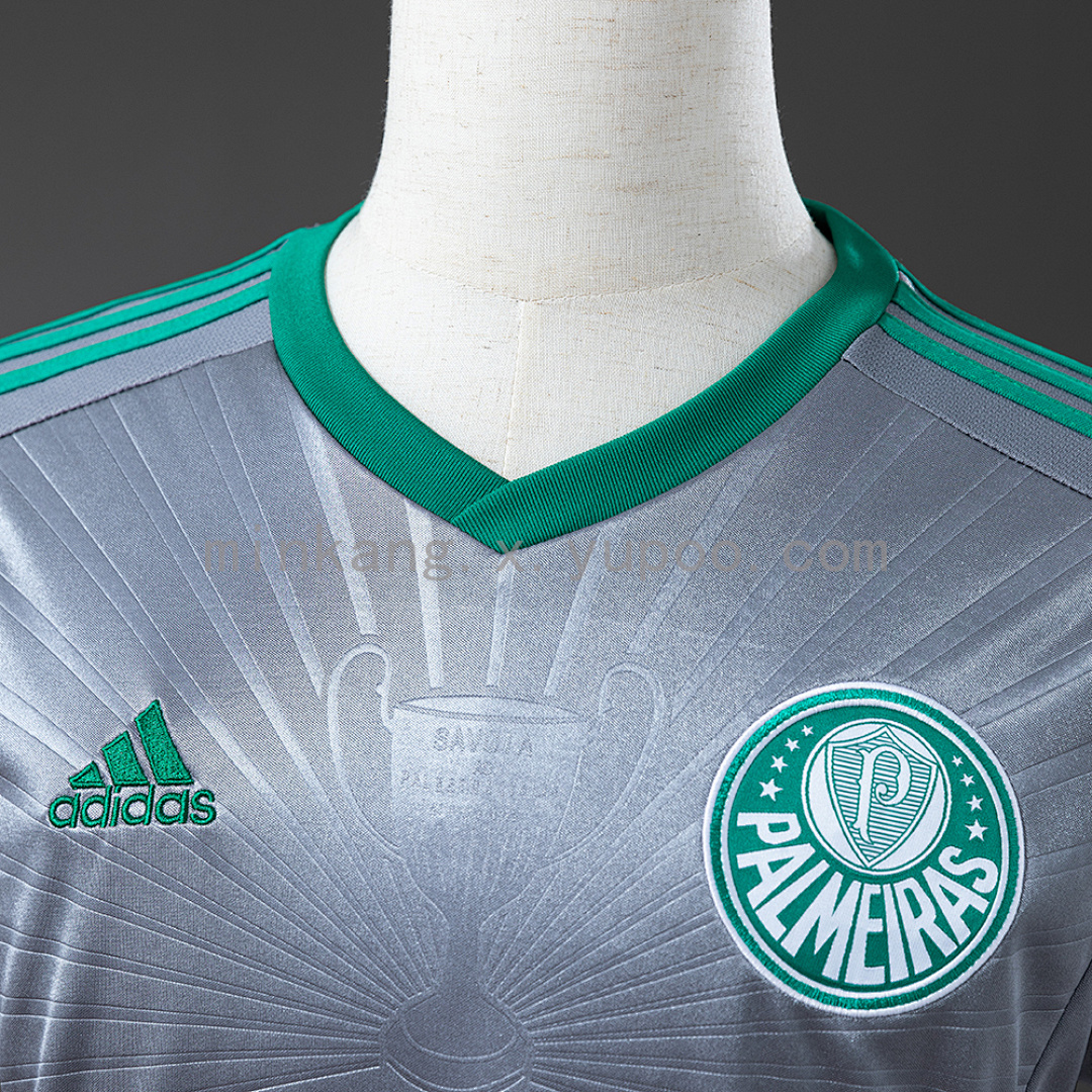 Palmeiras 16/17 Champions Commemorative Edition Silver Retro Jersey S-4XL 7