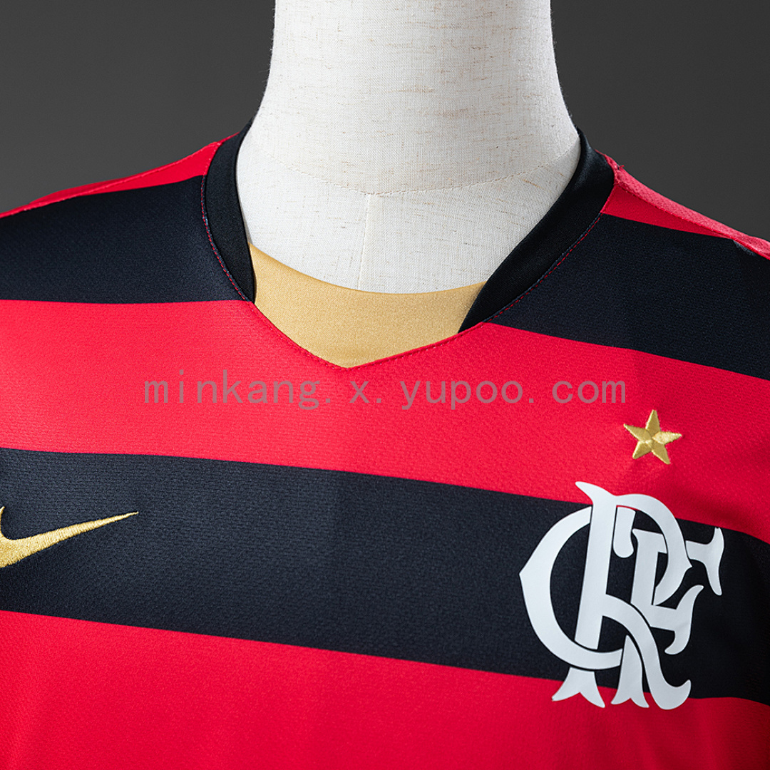 Flamengo 08/09 Home Long Sleeve Retro Jersey S-XXL 6