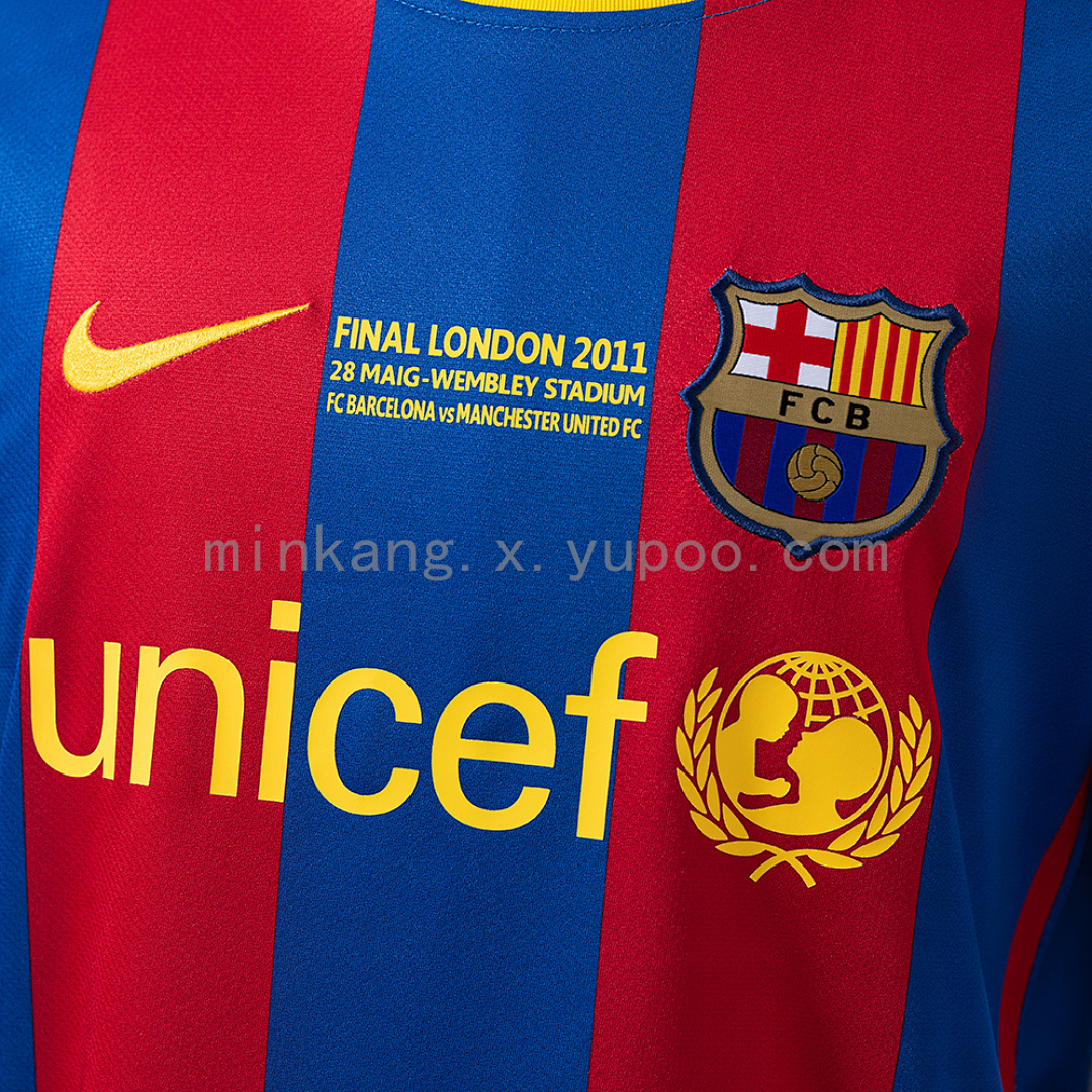 Barcelona 2010/11 Home Retro Jersey S-4XL 5