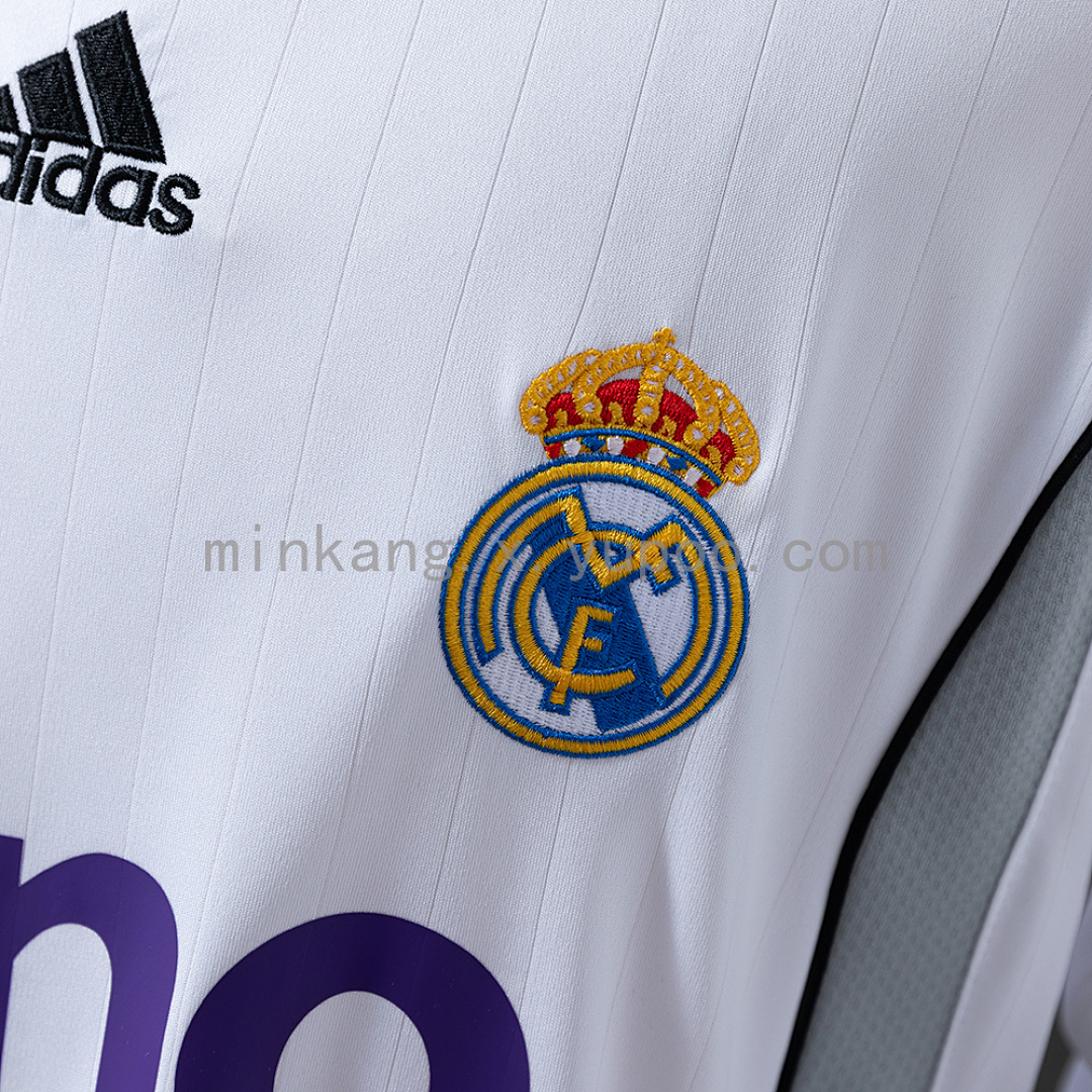 Real Madrid 2006/07 Home Long Sleeve Retro Jersey S-XXL 5