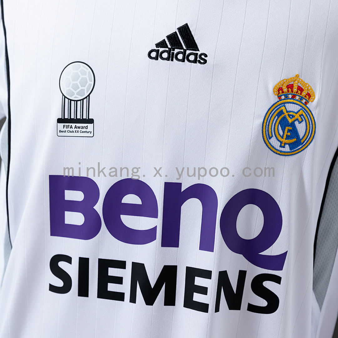 Real Madrid 2006/07 Home Long Sleeve Retro Jersey S-XXL 6