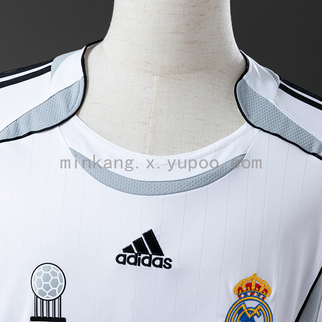 Real Madrid 2006/07 Home Long Sleeve Retro Jersey S-XXL 7