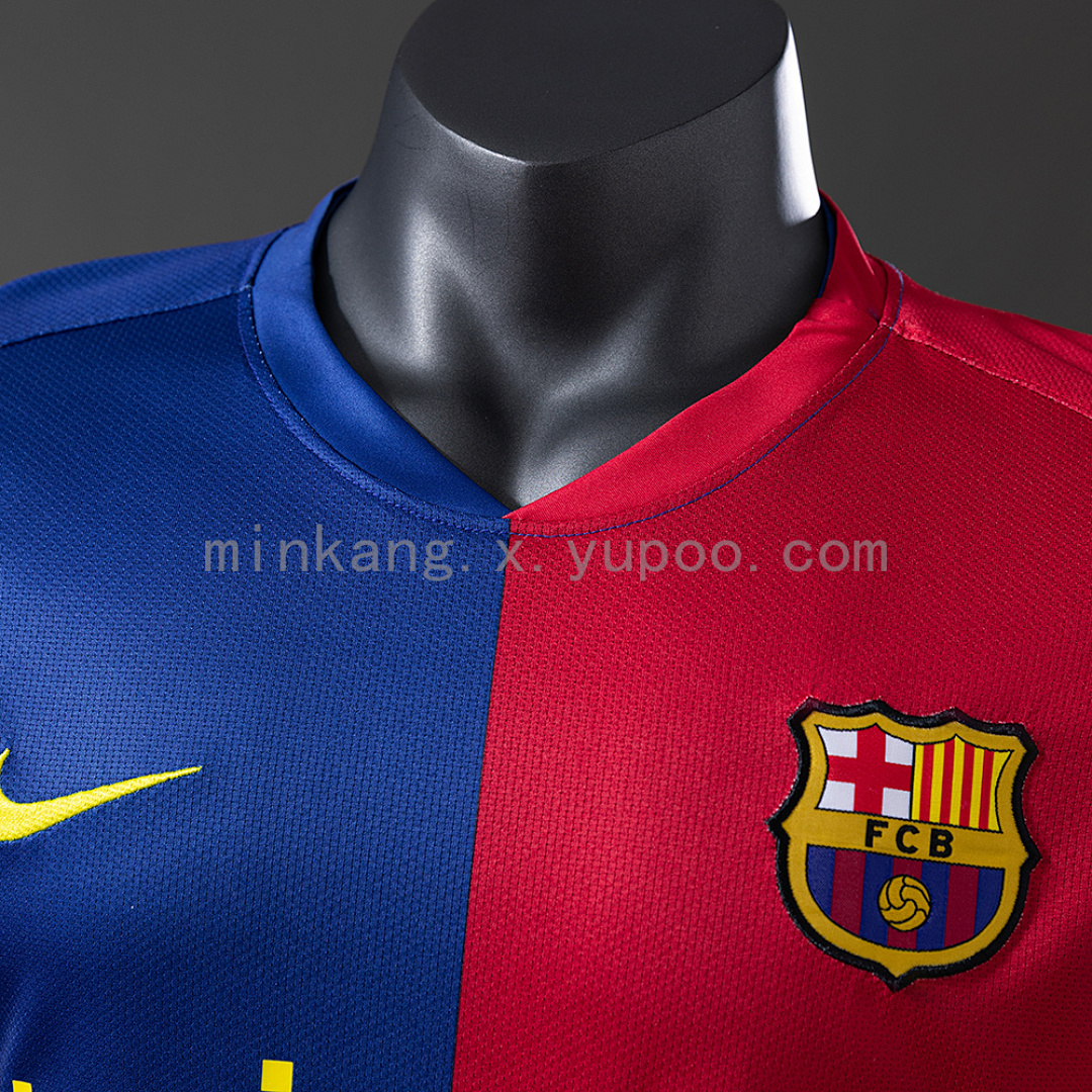 Barcelona 2008/09 Player Version Retro Home Jersey S-3XL 6