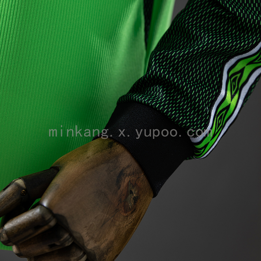 M-U 1998/99 Goalkeeper - Green Long Sleeve Retro Jersey S-XXL 2
