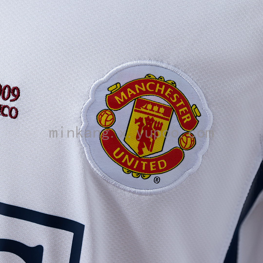 M-U 2008/09 Away Champions League Edition Long Sleeve Retro Jersey S-XXL 5