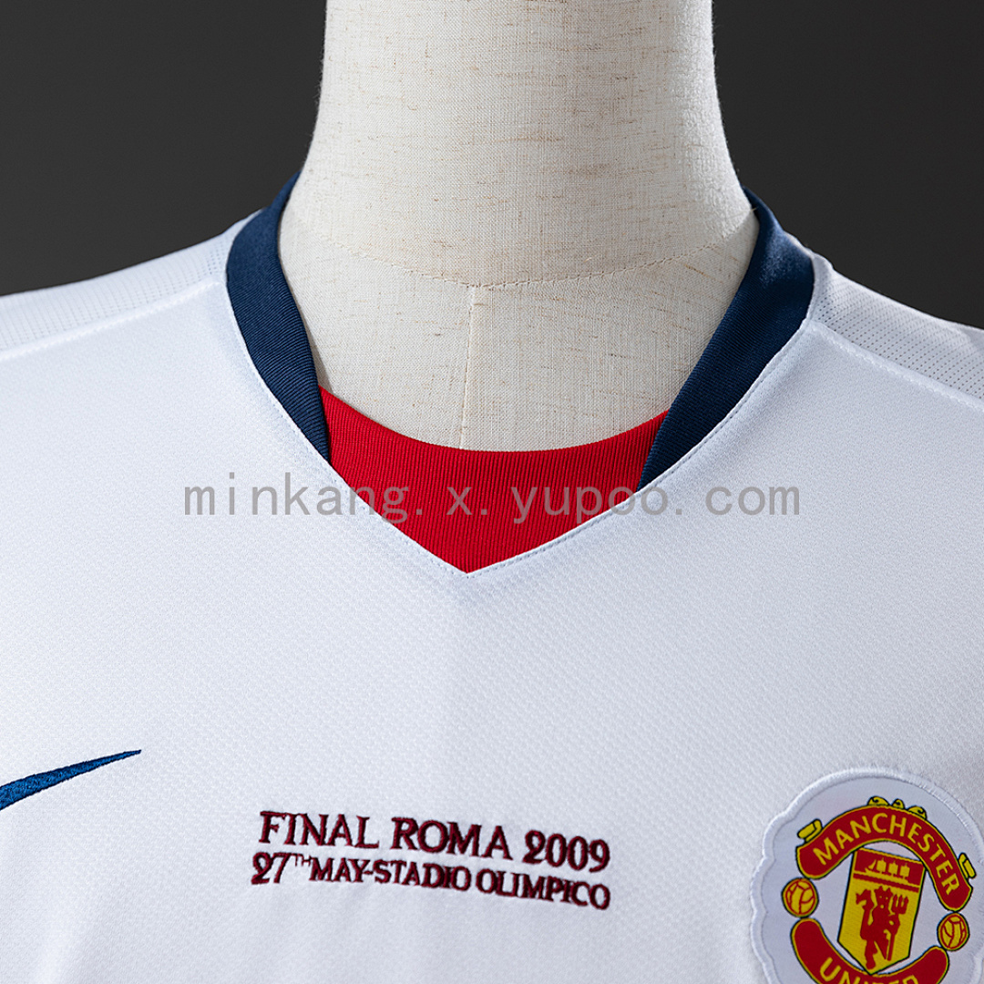 M-U 2008/09 Away Champions League Edition Long Sleeve Retro Jersey S-XXL 7