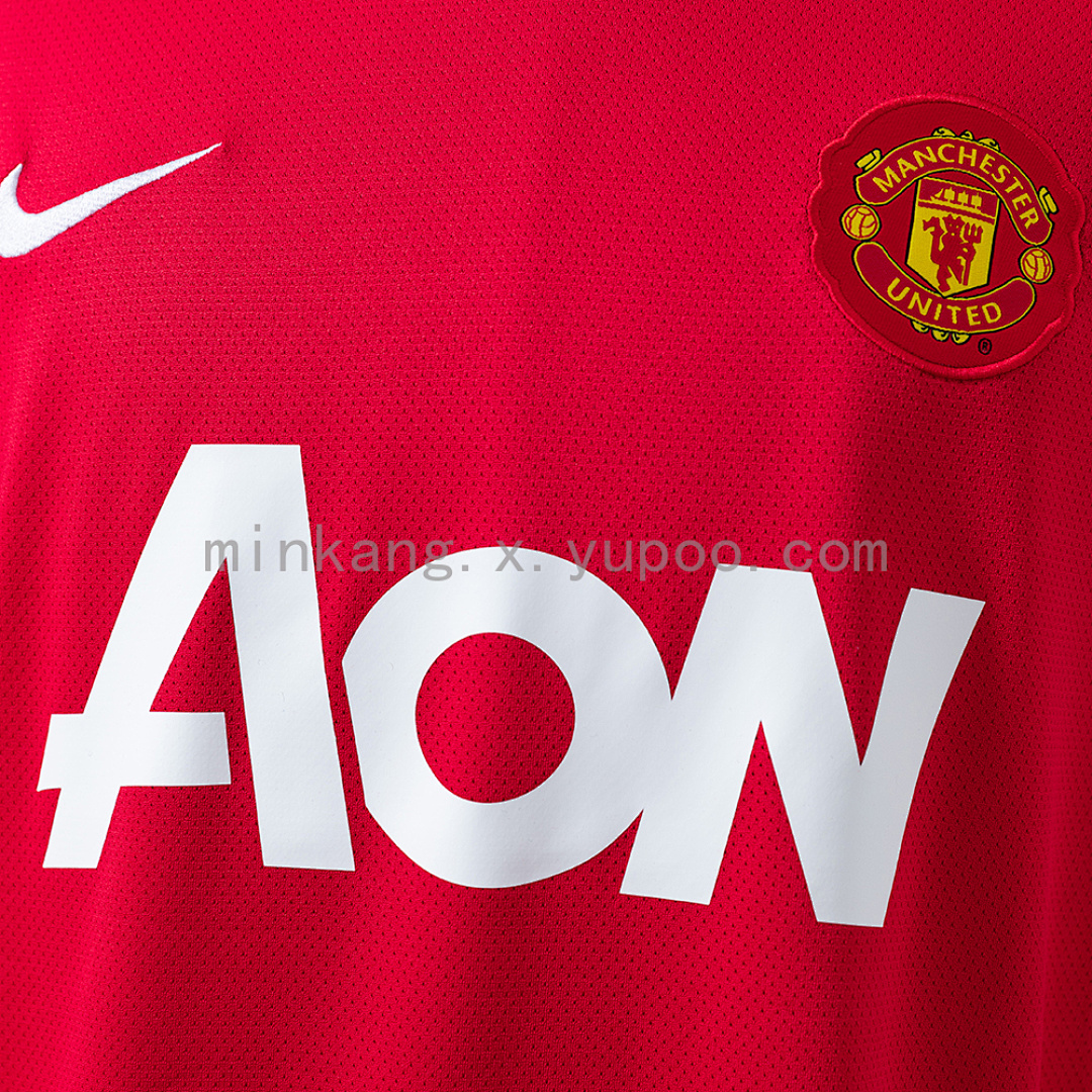 M-U 2010/11 Home Long Sleeve Retro Jersey S-XXL 6