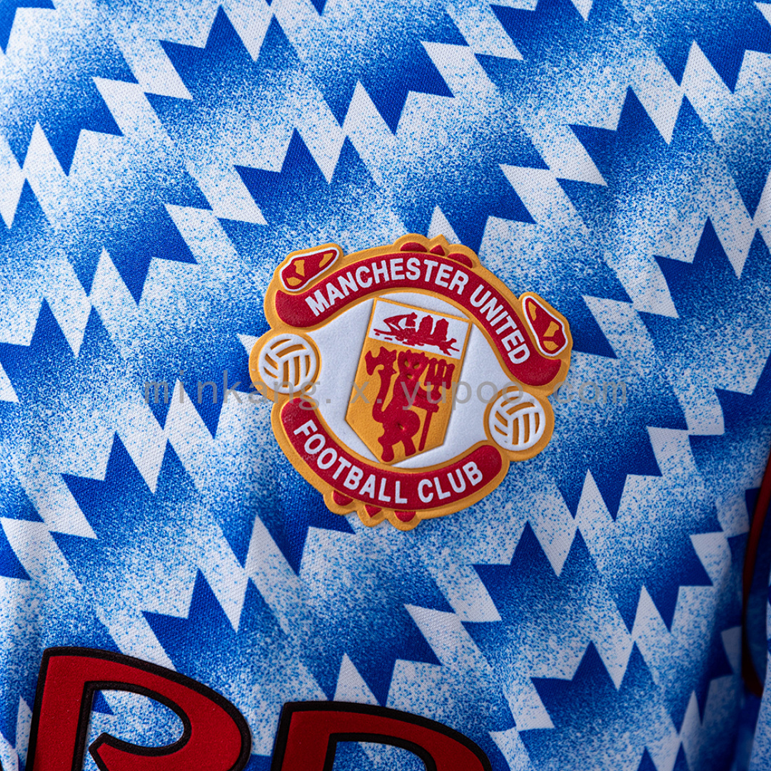 Retro Long Sleeve M-U 90/92 Away S-XXL 6