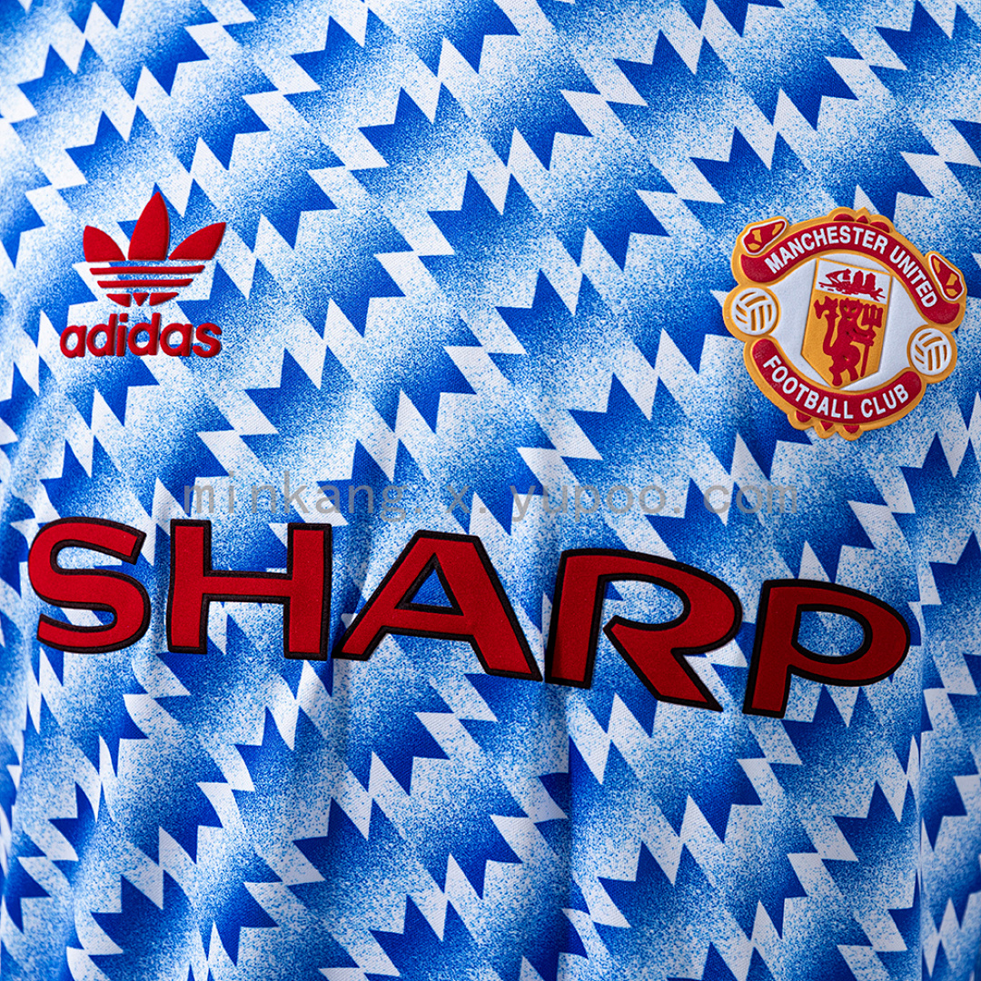 Retro Long Sleeve M-U 90/92 Away S-XXL 5