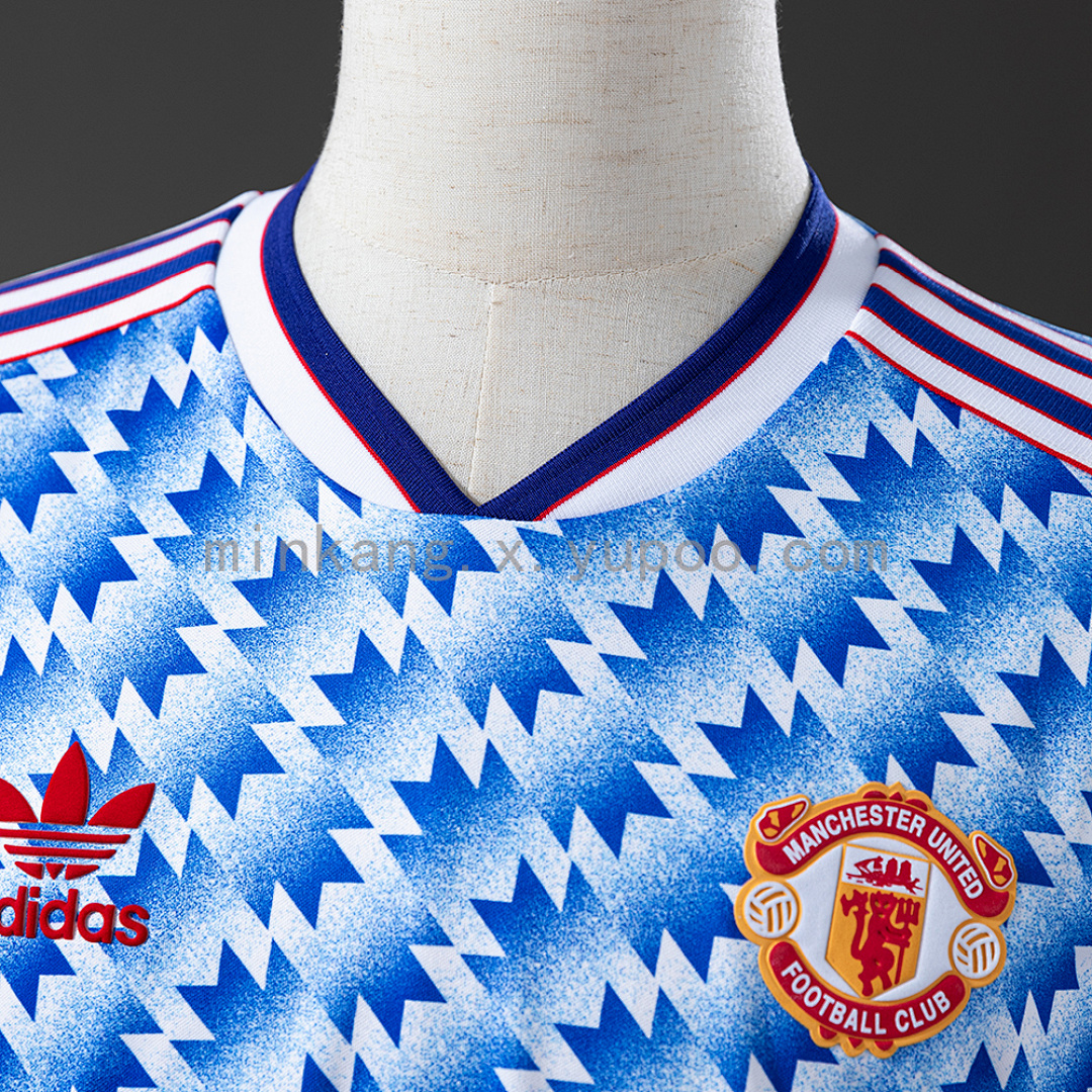 Retro Long Sleeve M-U 90/92 Away S-XXL 4