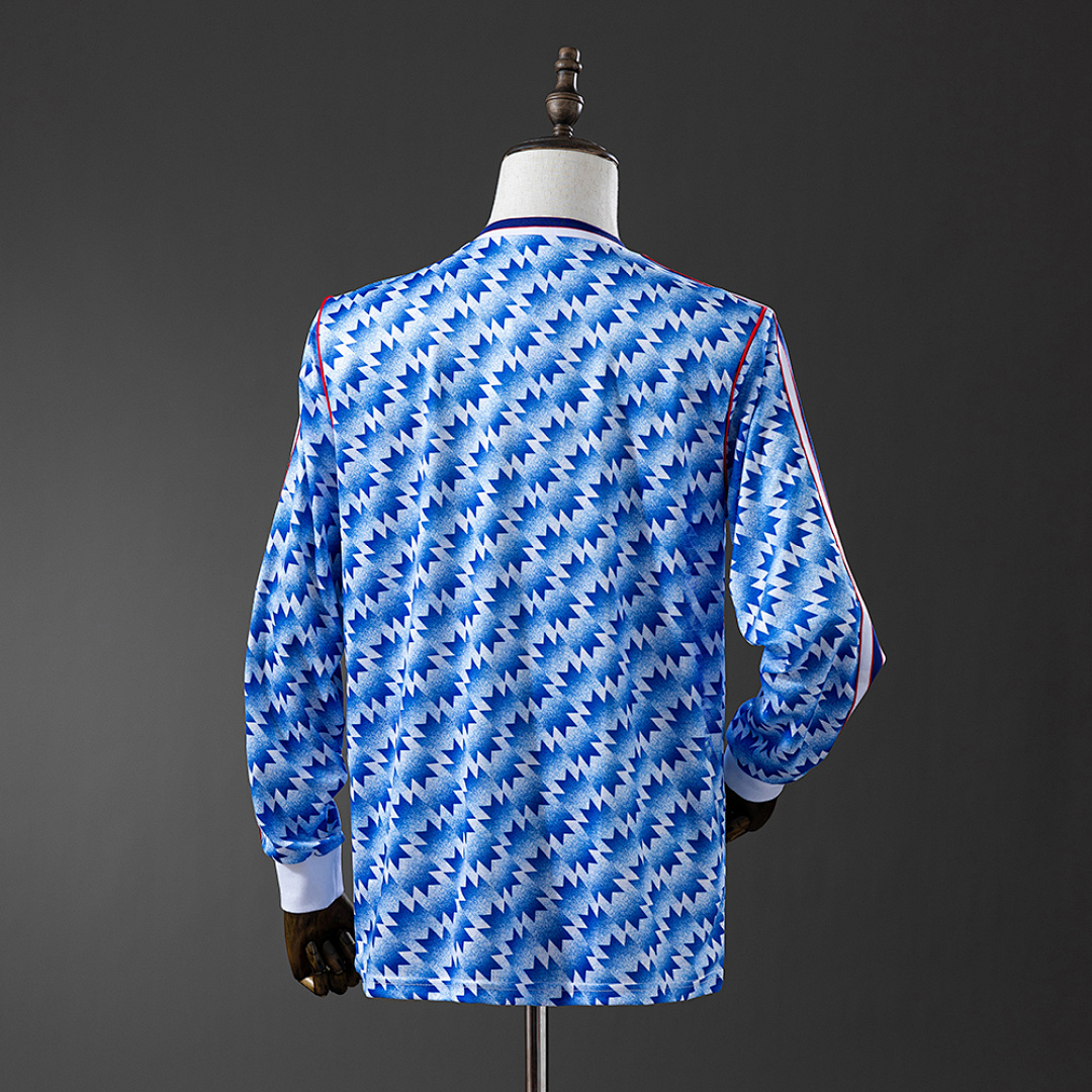 Retro Long Sleeve M-U 90/92 Away S-XXL 3