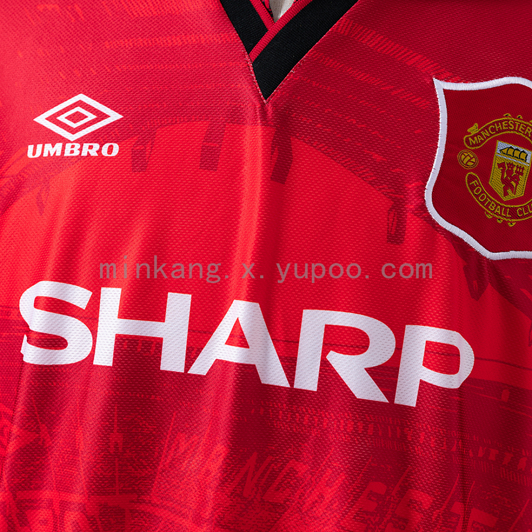 M-U 1994/96 Home Long Sleeve Retro Jersey S-XXL 5