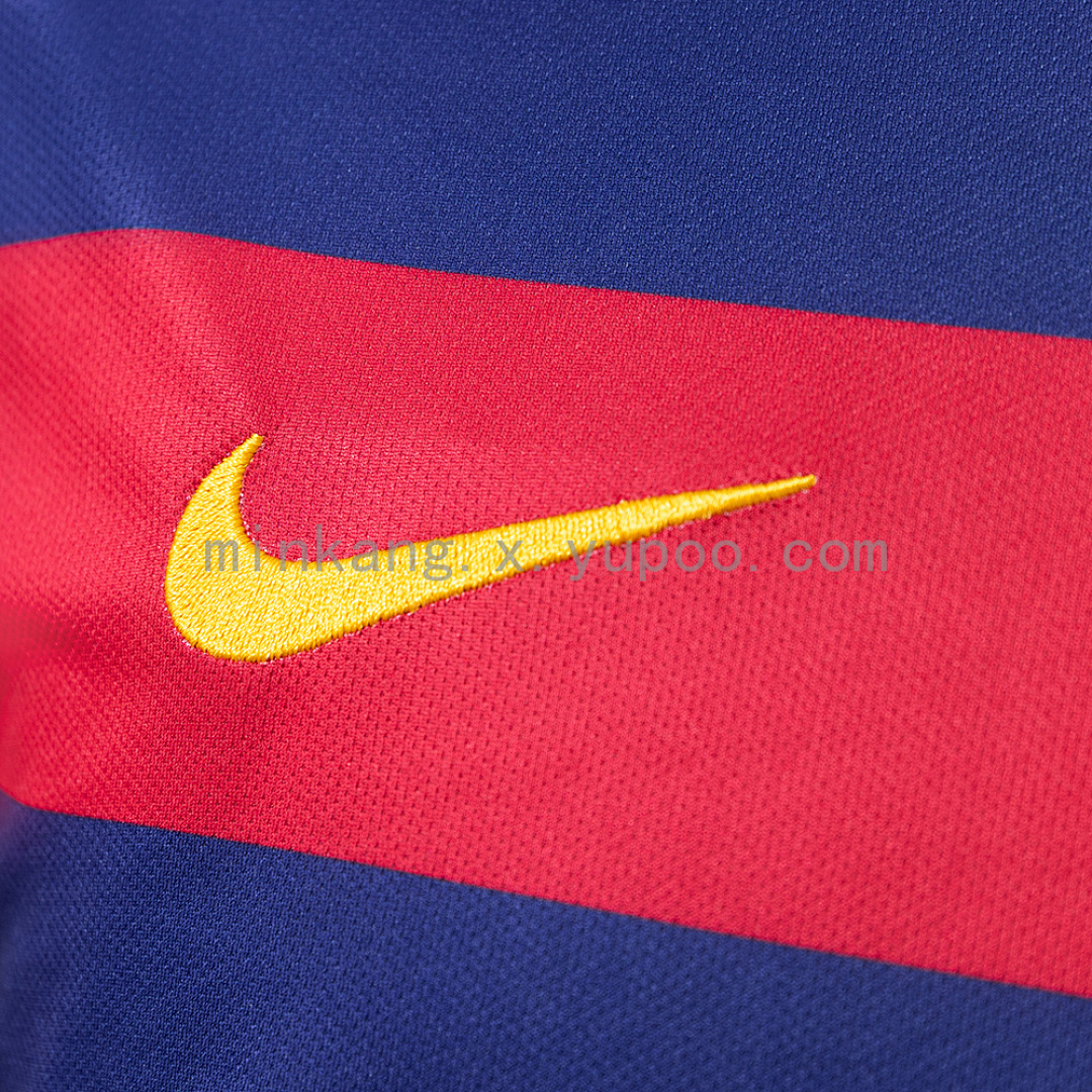 Barcelona 2015/16 Home Long Sleeve Retro Jersey S-XXL 3