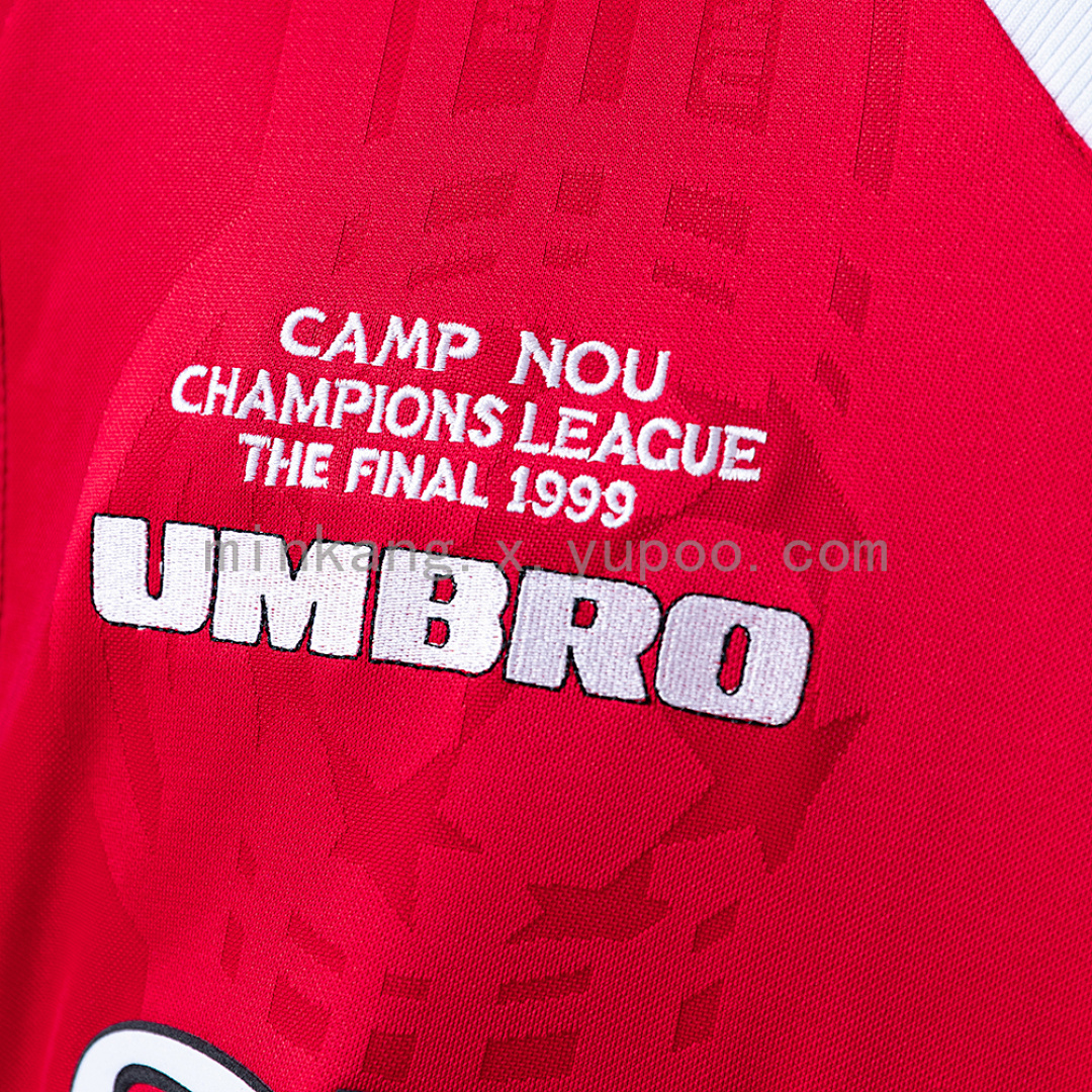 M-U 1999/00 Home Long Sleeve Retro Jersey S-XXL 4