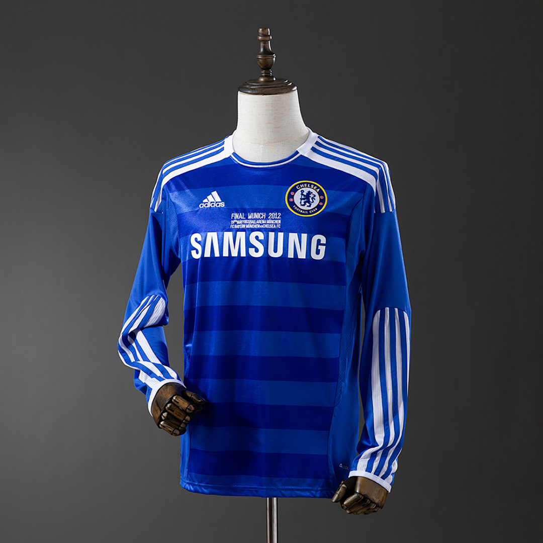 Chelsea 2011/12 Home UEFA Champions League long sleeve Retro Jersey S-XXL 9