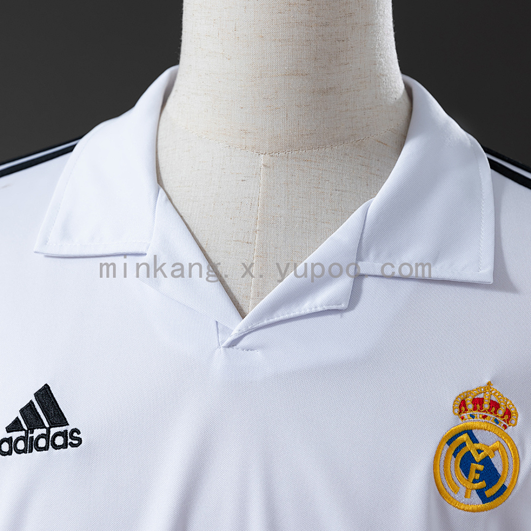 Real Madrid 2002/03 Home (UEFA Champions League) Long Sleeve Retro Jersey S-XXL 6