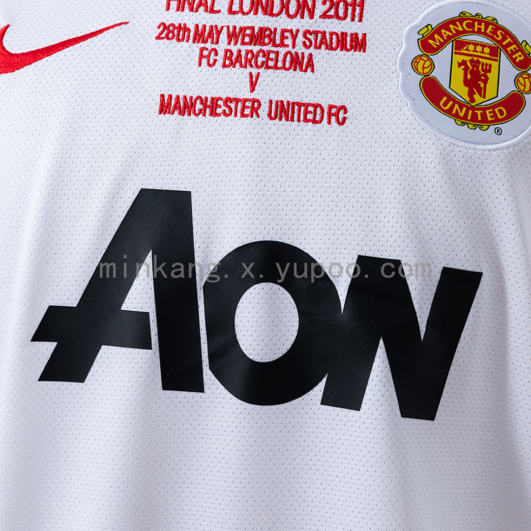 M-U 2010/11 Away Champions League version Retro Jersey S-XXL 5