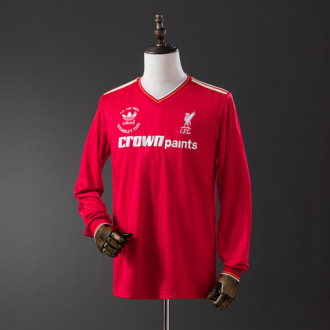 LFC 86/87 Home Long Sleeve Retro Jersey S-XXL