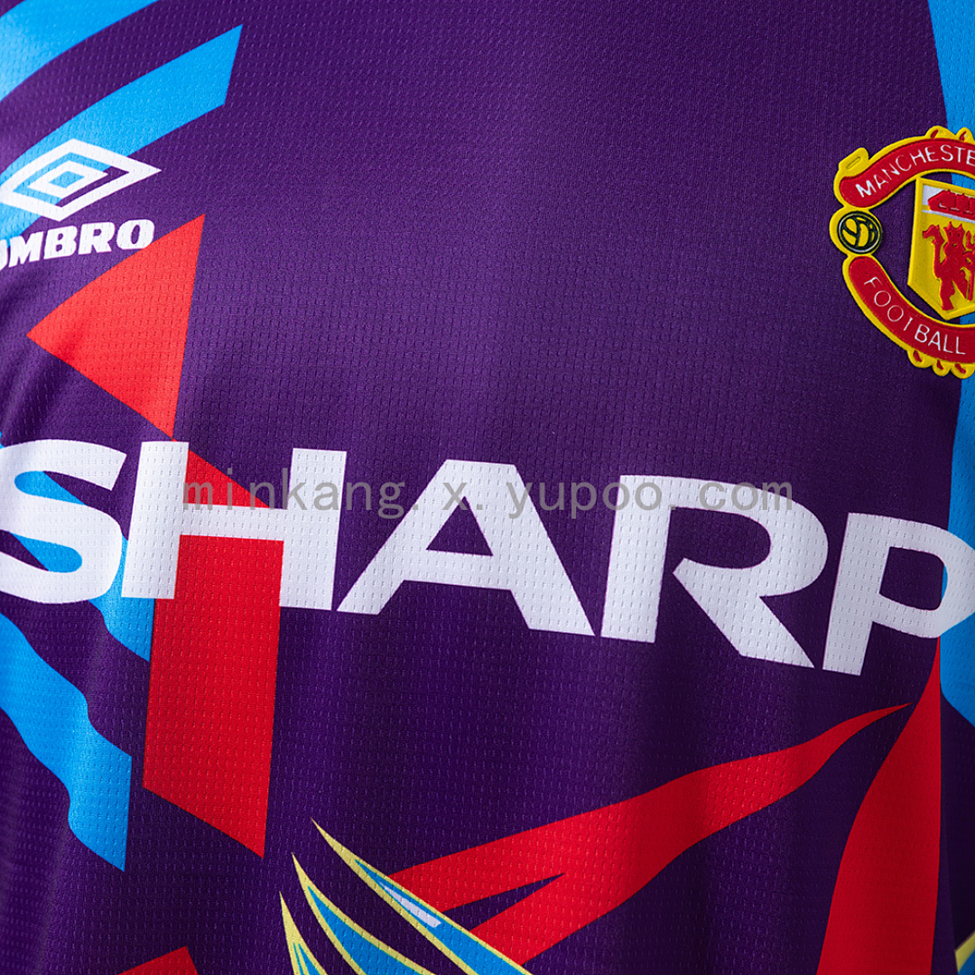 M-U 92/94 Goalkeeper Long Sleeve Retro Jersey S-XXL 5