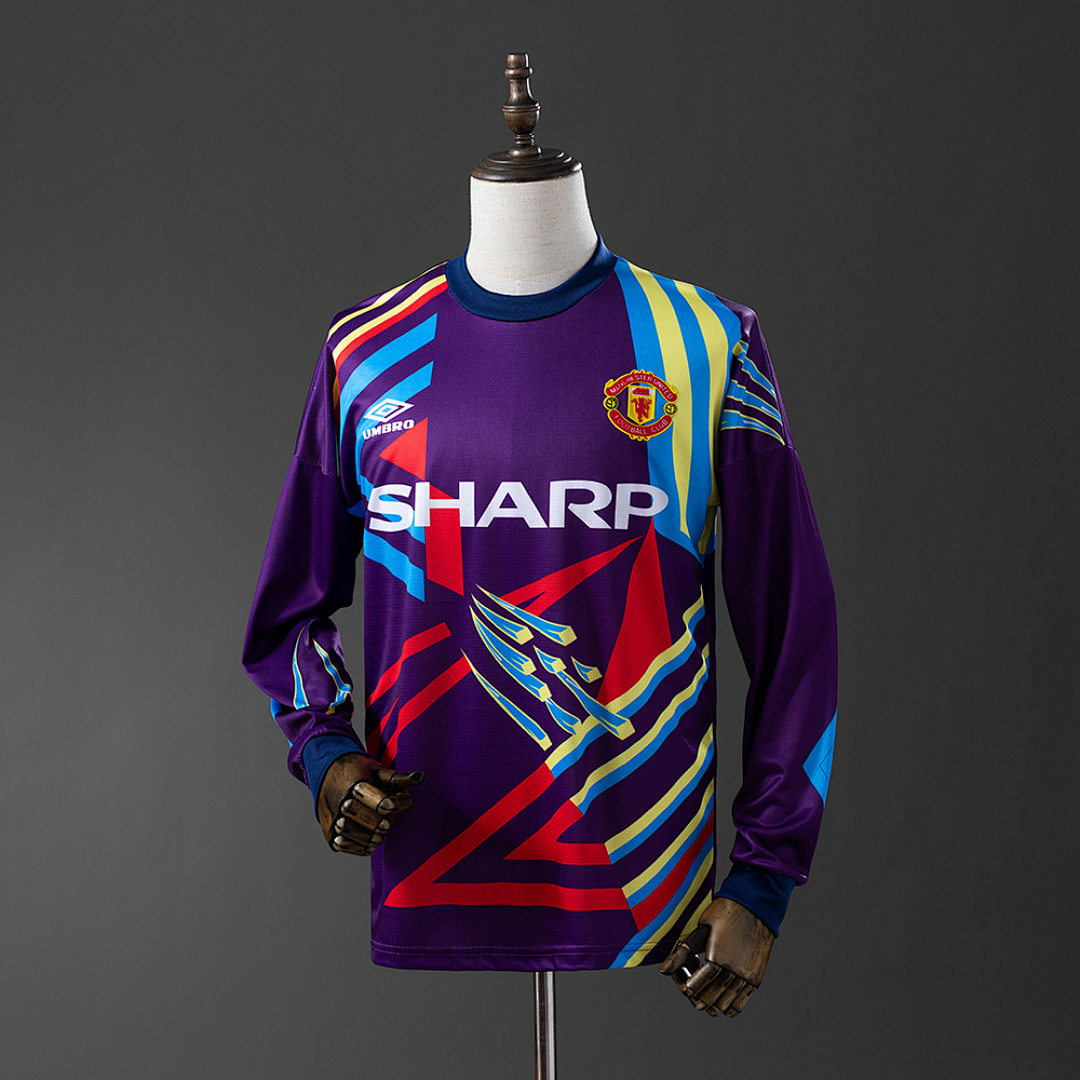 M-U 92/94 Goalkeeper Long Sleeve Retro Jersey S-XXL 2
