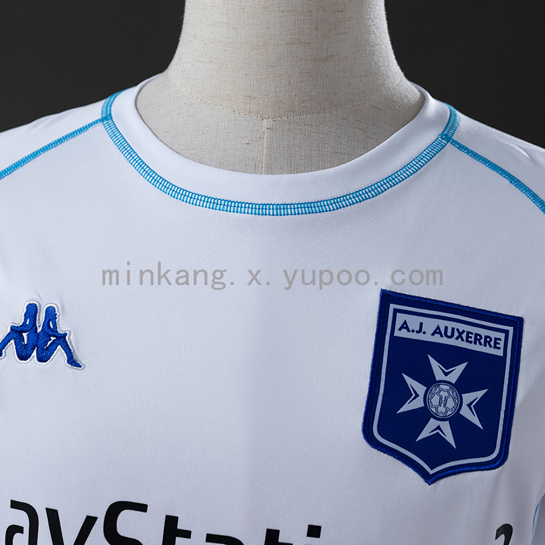 Auxerre 03/04 Home Long Sleeve Retro Jersey S-XXL 4