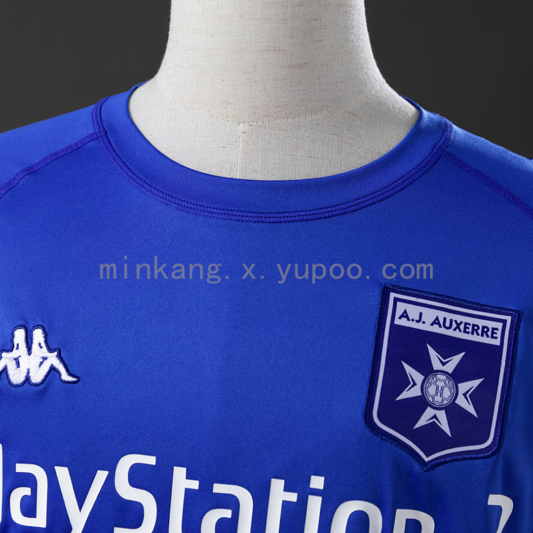 Auxerre 03/04 Away Long Sleeve Retro Jersey S-XXL 6