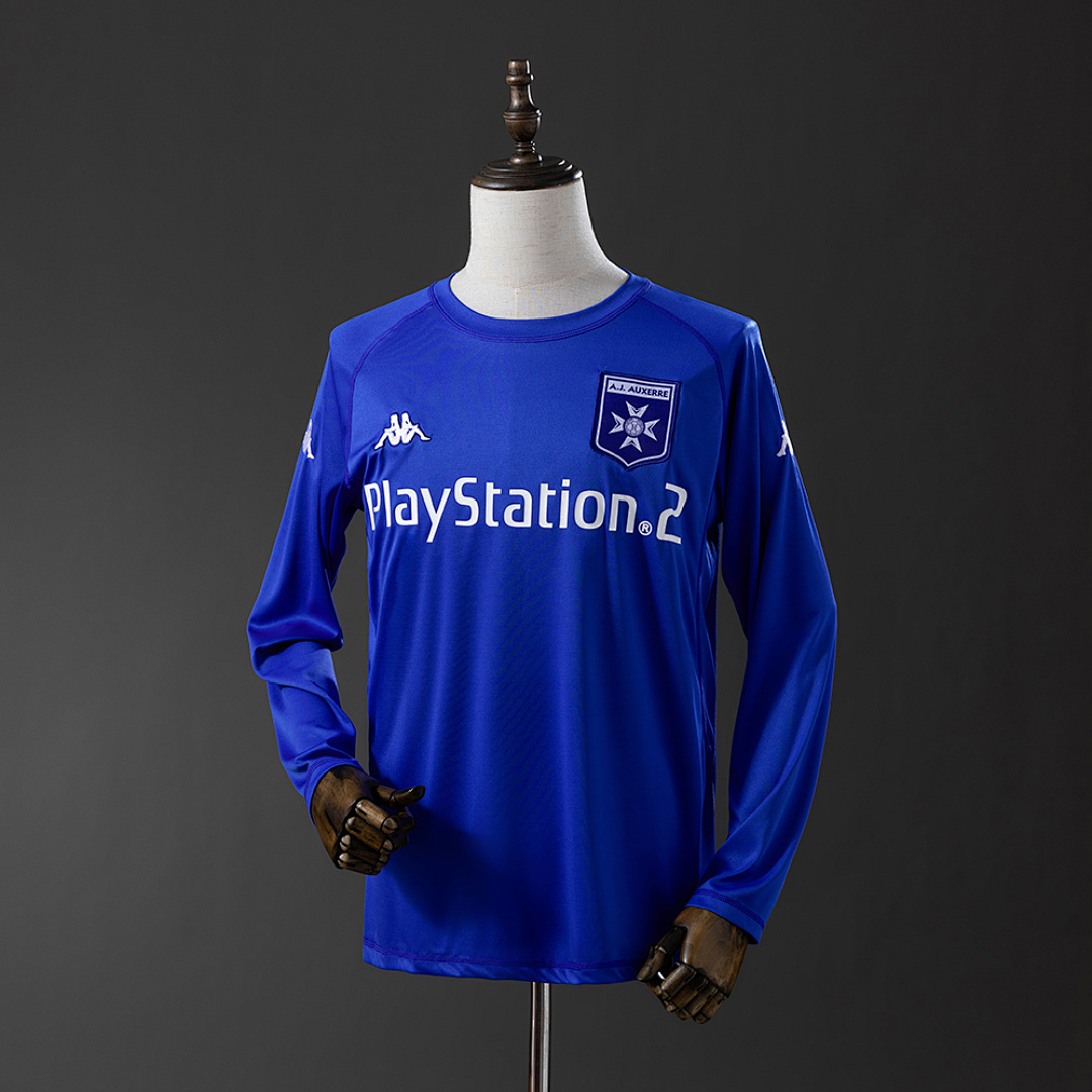 Auxerre 03/04 Away Long Sleeve Retro Jersey S-XXL 8