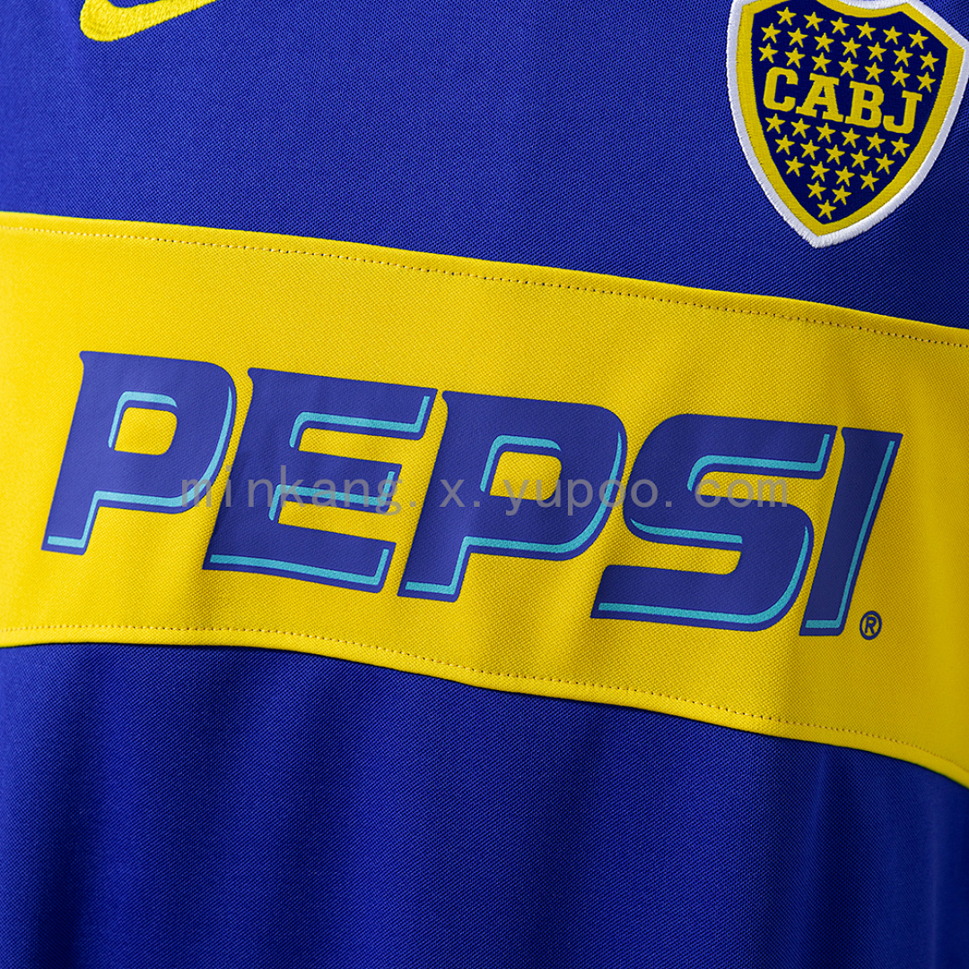 Retro Long Sleeve Boca Juniors 03/04 home S-XXL 5