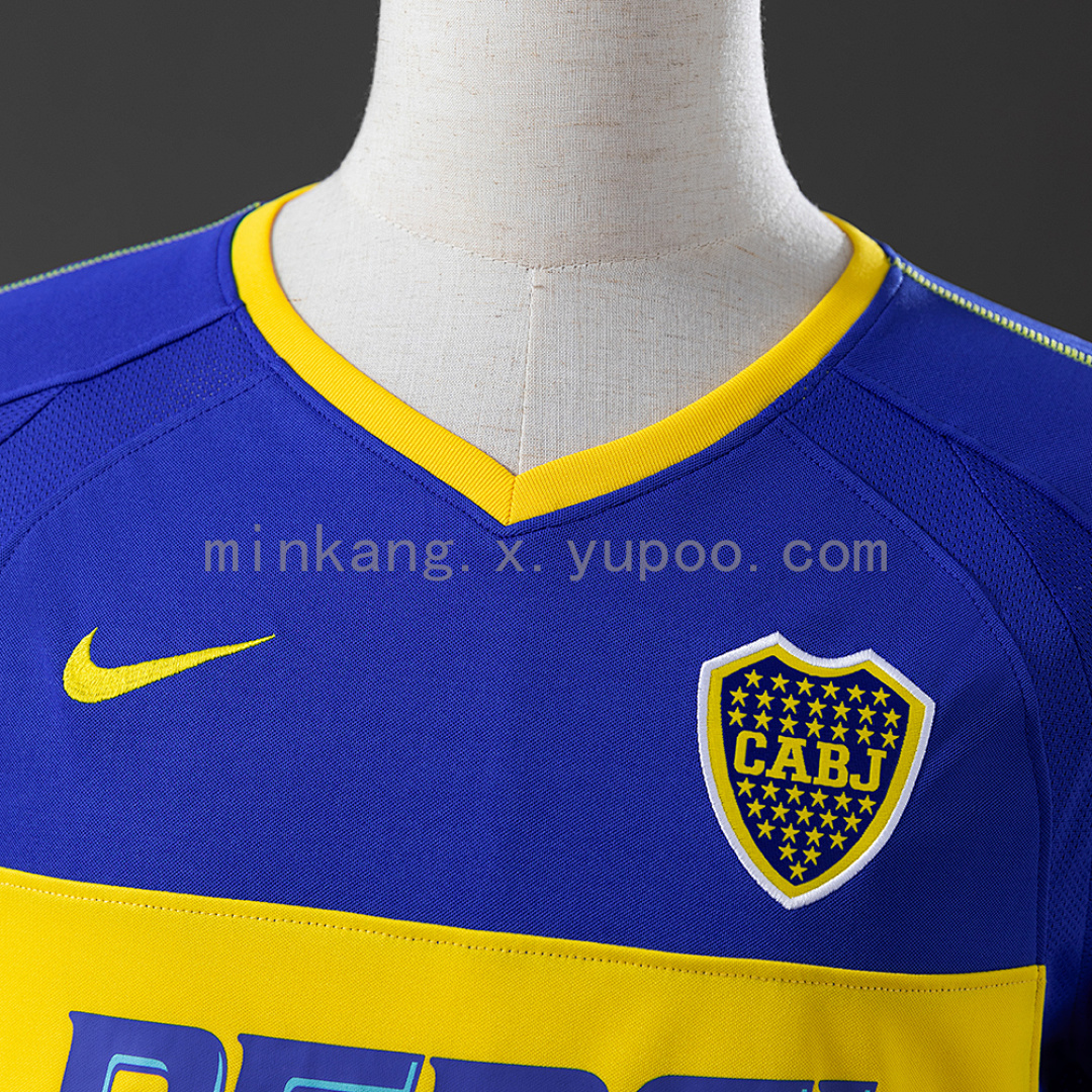 Retro Long Sleeve Boca Juniors 03/04 home S-XXL 4