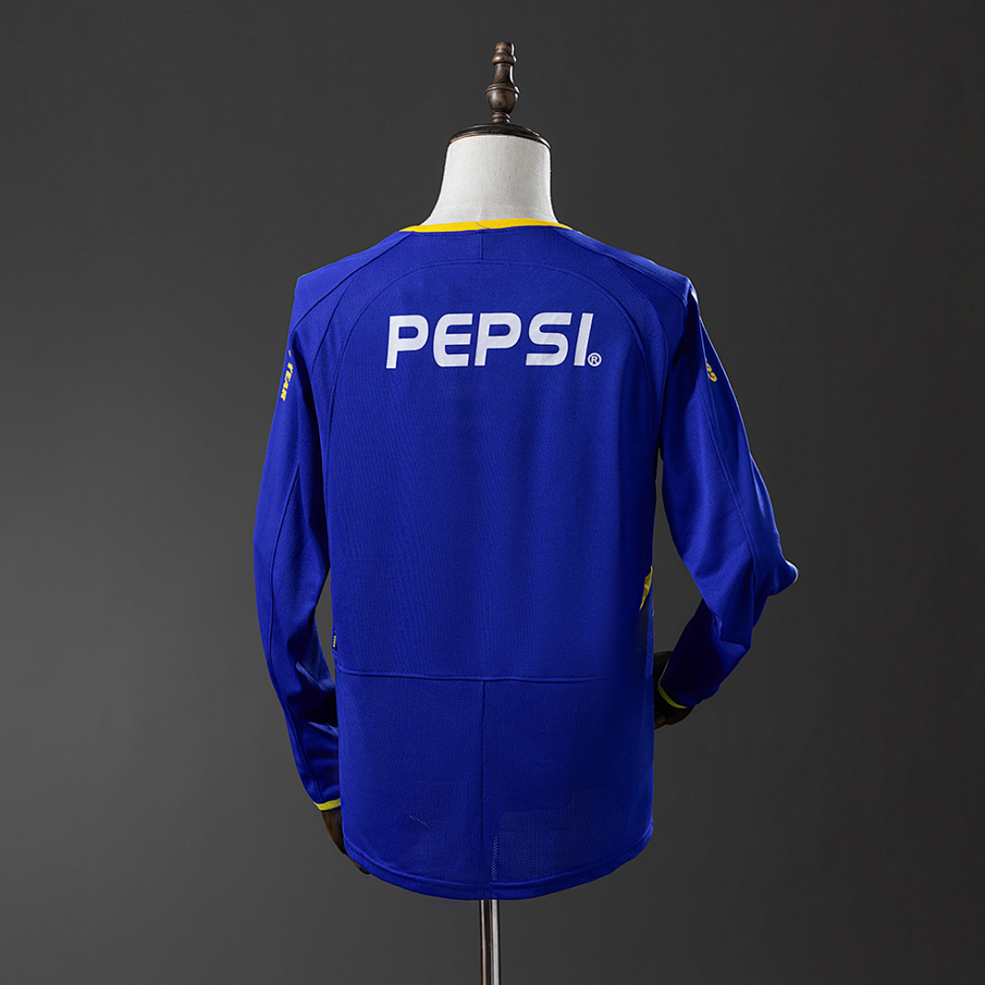 Retro Long Sleeve Boca Juniors 03/04 home S-XXL 3