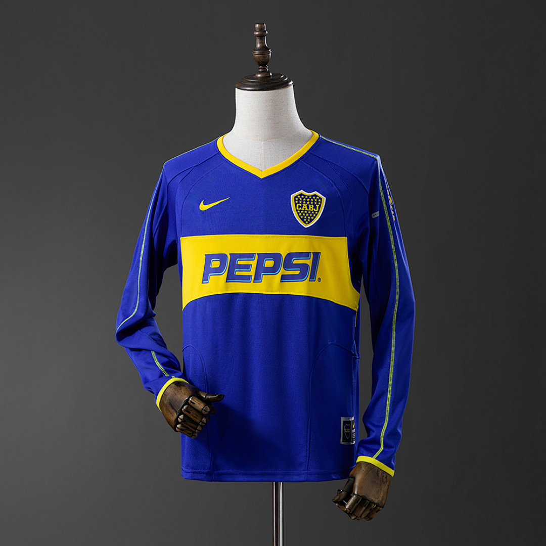 Retro Long Sleeve Boca Juniors 03/04 home S-XXL 2