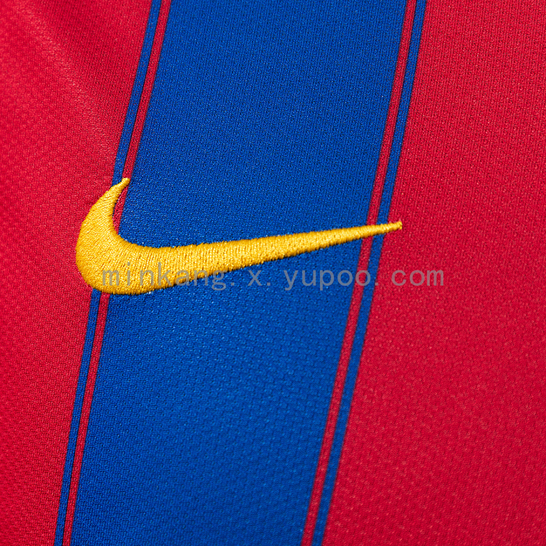 Barcelona 09/10 Home Long Sleeve Retro Jersey S-XXL 4