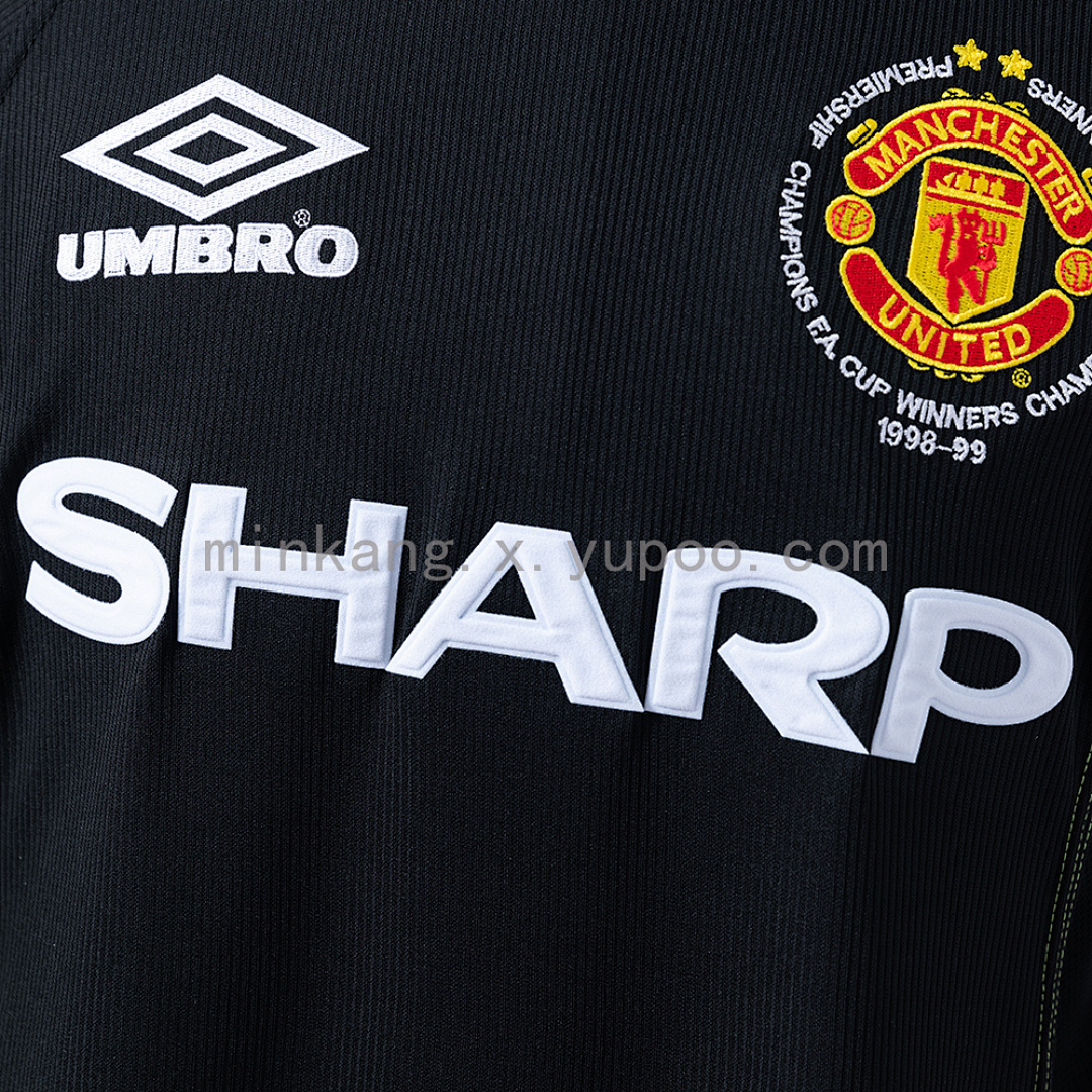 M-U 98/99 2nd Away (Champions League Edition) Long Sleeve Retro Jersey S-XXL 5