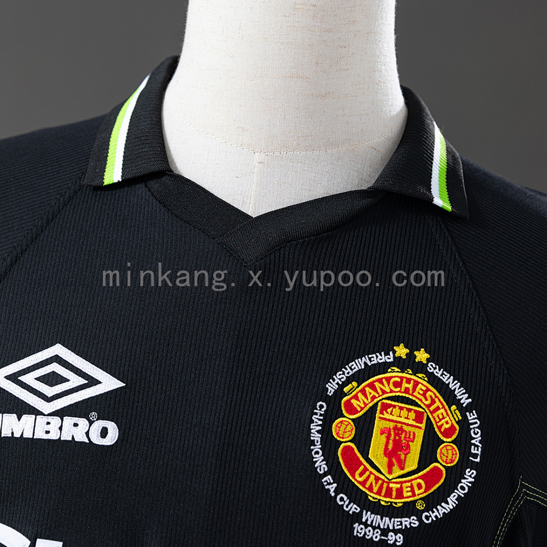 M-U 98/99 2nd Away (Champions League Edition) Long Sleeve Retro Jersey S-XXL 6