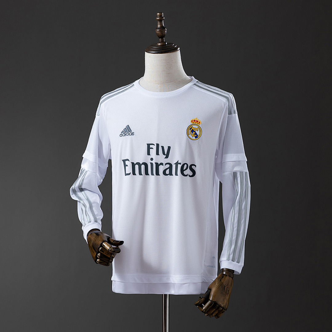 Real Madrid 15/16 Home Long Sleeve Retro Jersey S-XXL 9
