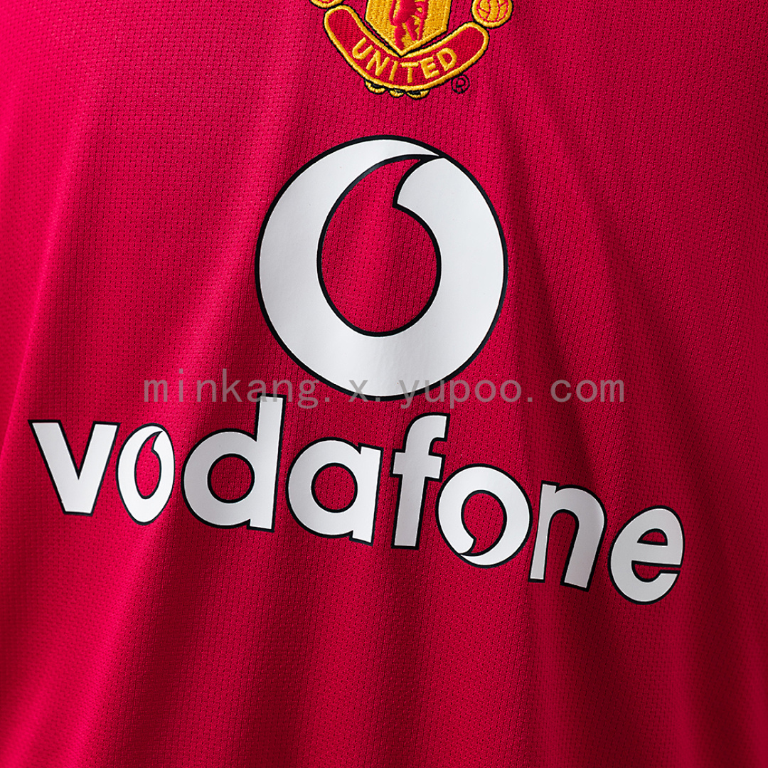 M-U 04/06 Home Long Sleeve Retro Jersey S-XXL 5