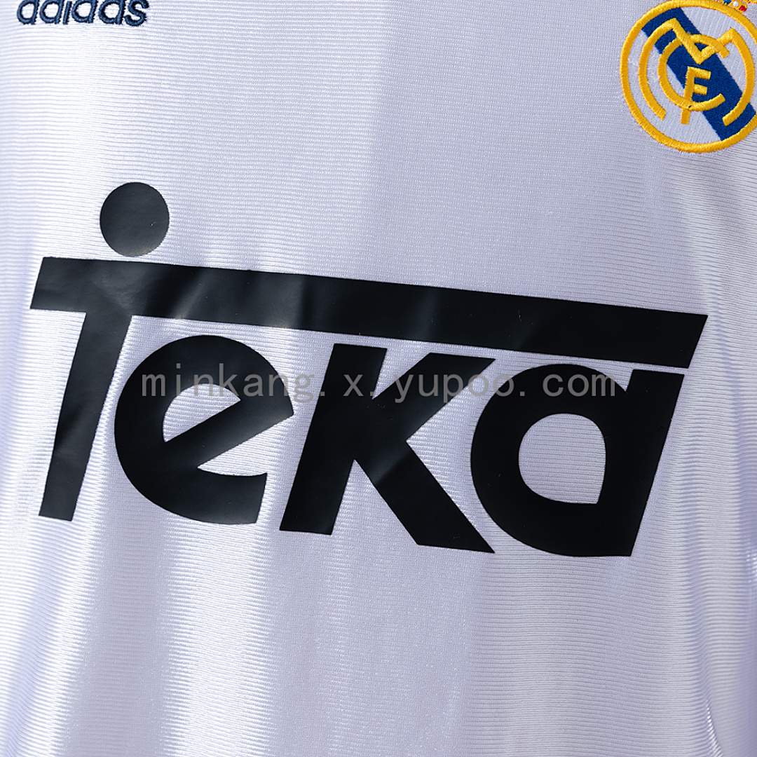 Real Madrid 98/00 Home Long Sleeve Retro Jersey S-XXL 5
