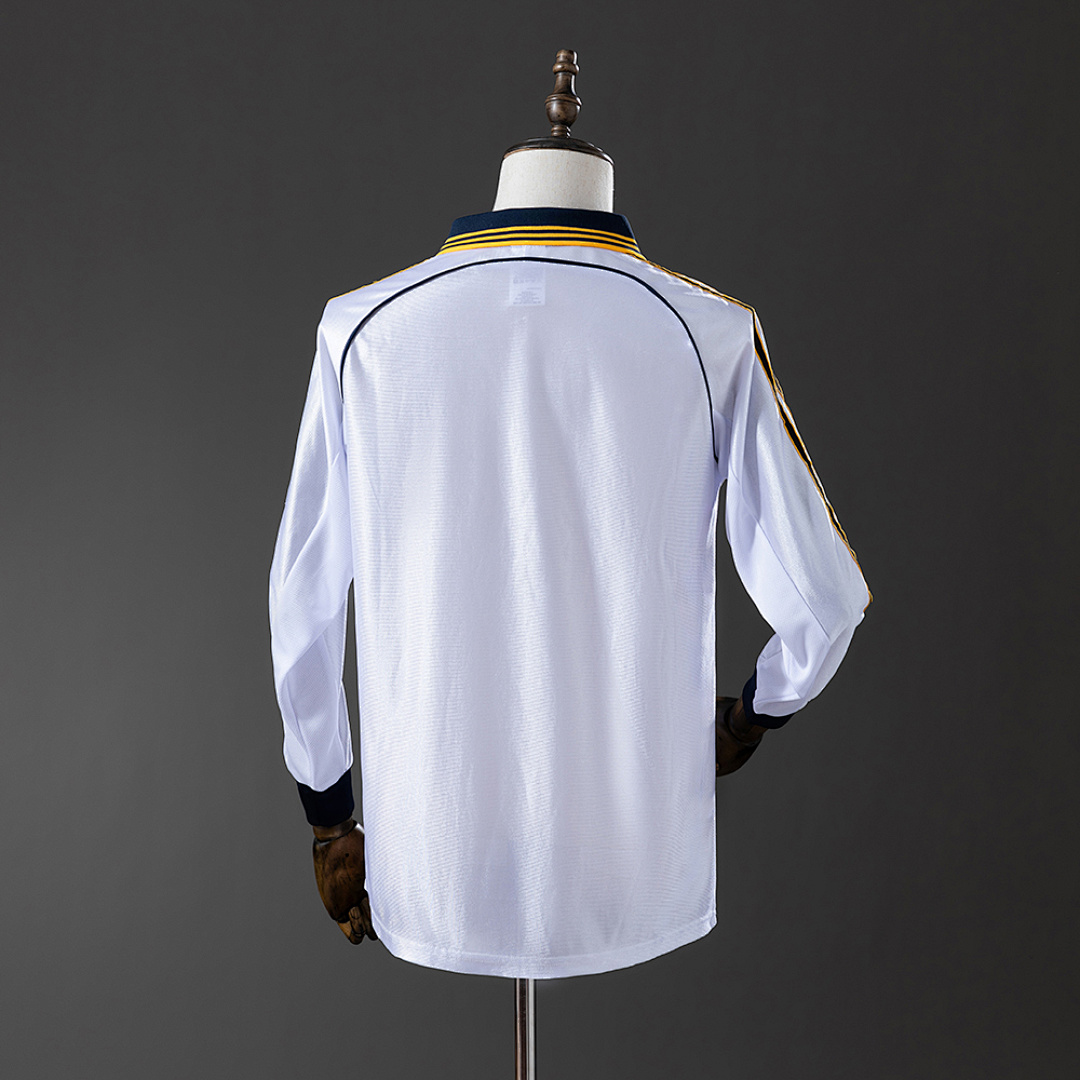 Real Madrid 98/00 Home Long Sleeve Retro Jersey S-XXL 7