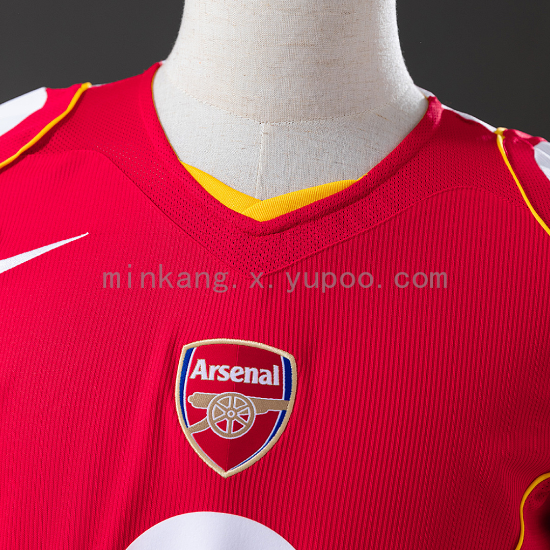 Arsenal 04/05 Home Long Sleeve Retro Jersey S-XXL 7
