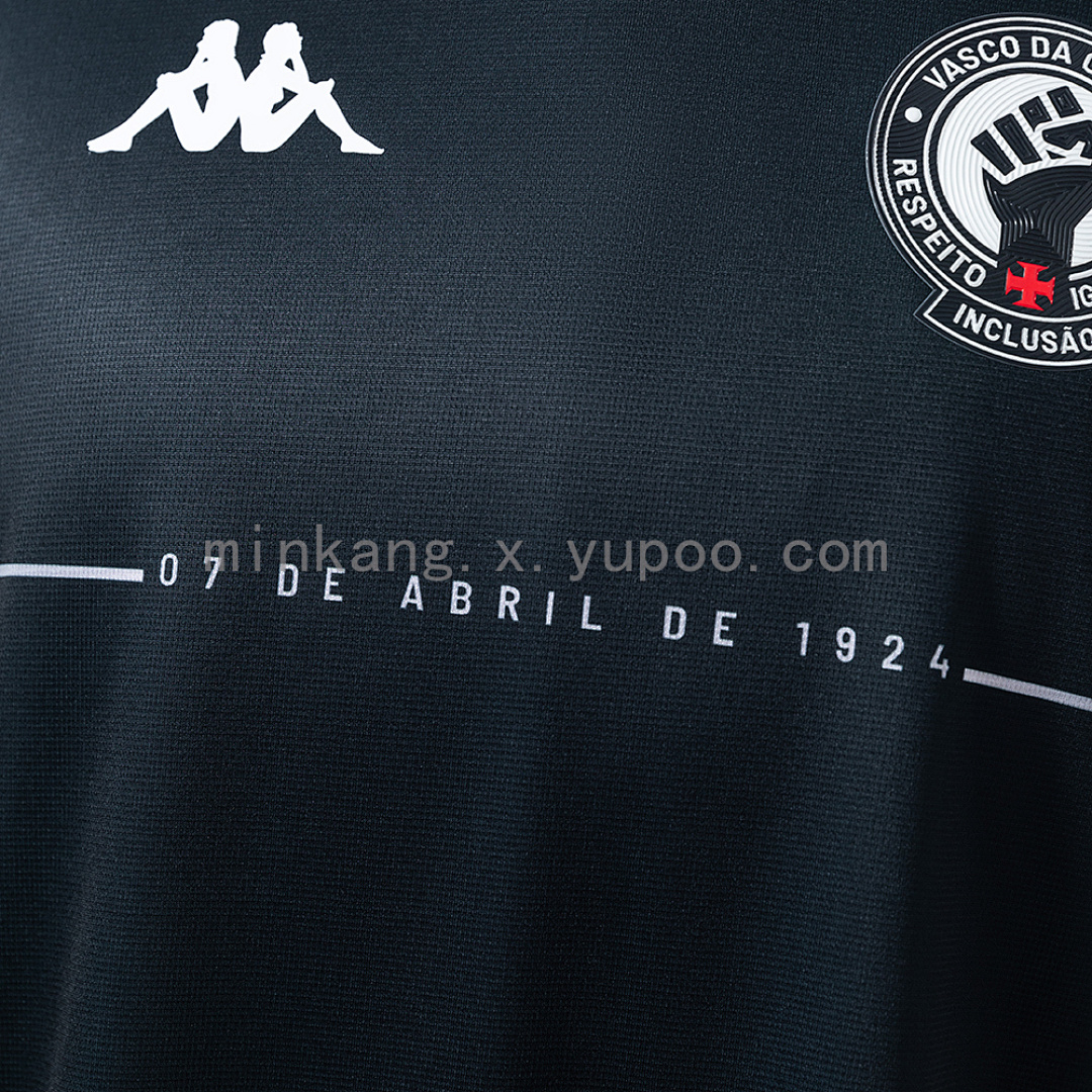 Vasco da Gama 24/25 Camisa Pre-Match 2 CR-Black Jersey S-4XL 6