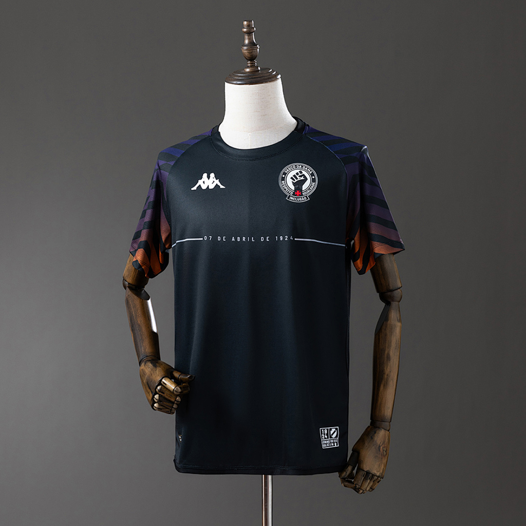 Vasco da Gama 24/25 Camisa Pre-Match 2 CR-Black Jersey S-4XL 9