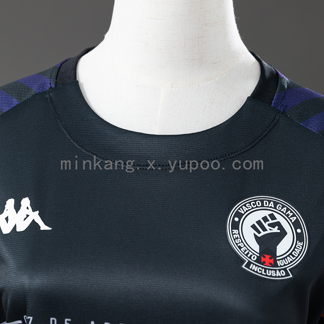 Vasco da Gama 24/25 Camisa Pre-Match 2 CR-Black Women's Jersey S-XXL 8
