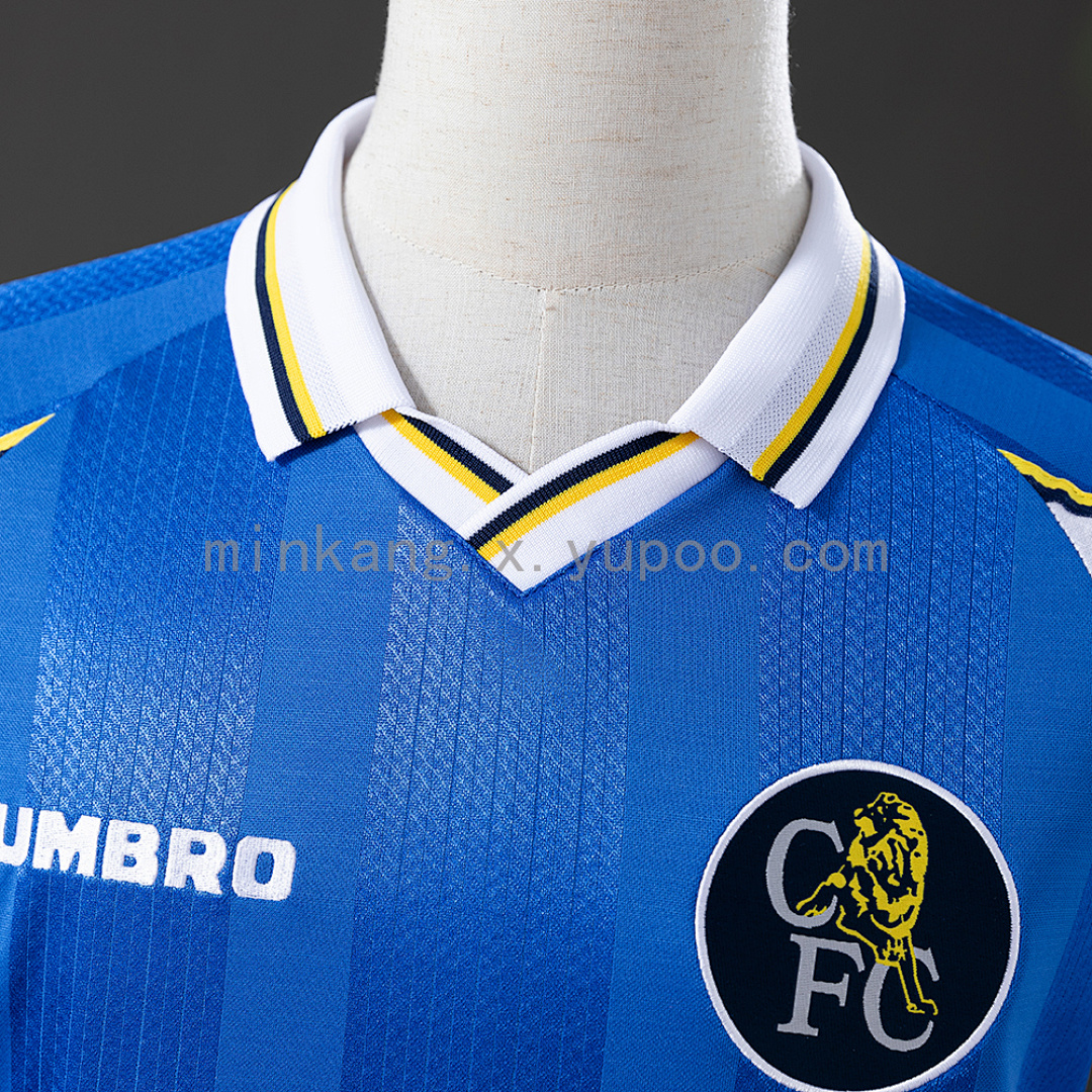 Chelsea 97/99 Home Long Sleeve Retro Jersey S-XXL 6