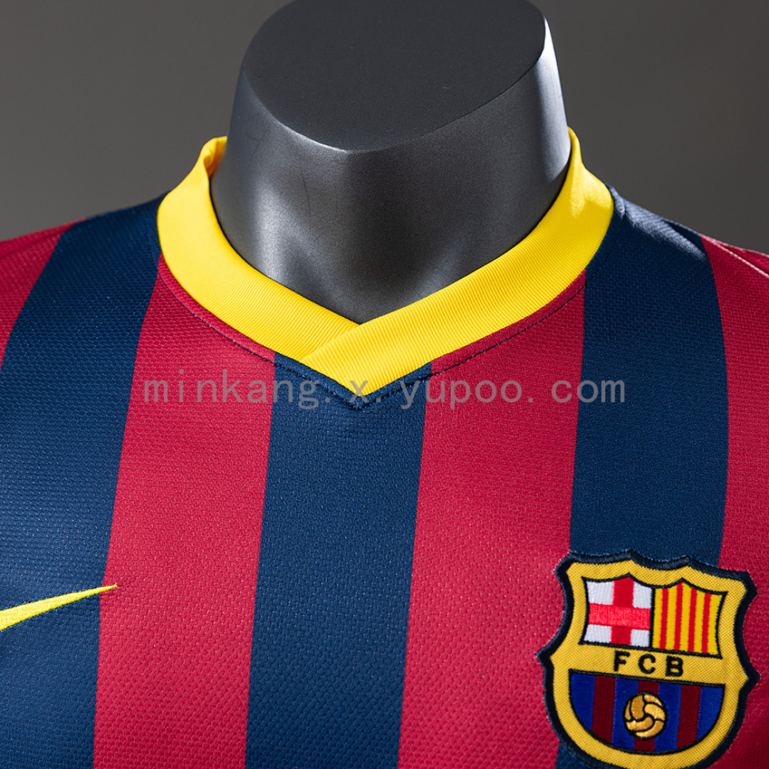Barcelona 13/14 Home Player Version Retro Jersey S-3XL 7
