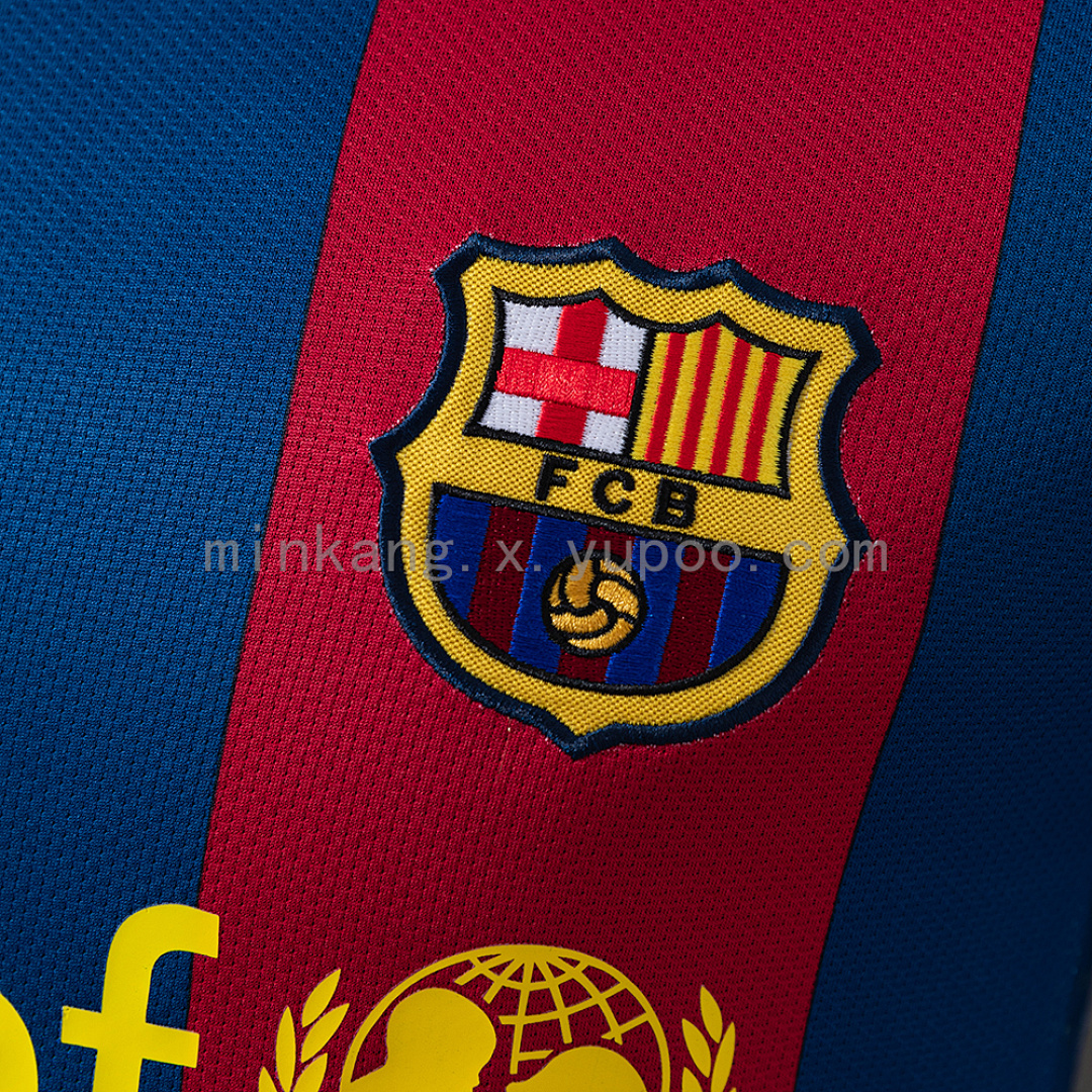 Barcelona 10/11 Home Long Sleeve Player Version Retro Jersey S-3XL 5