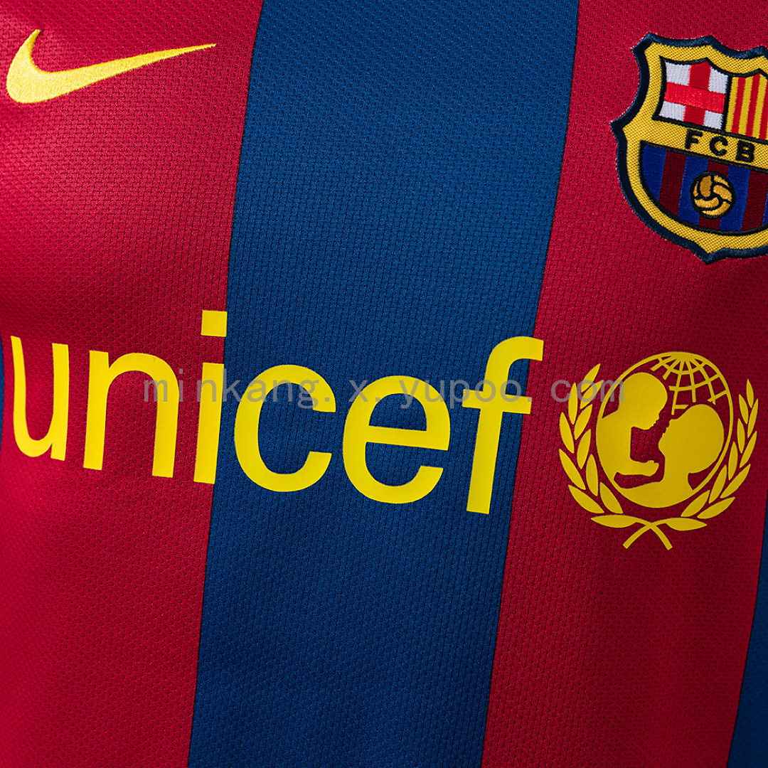Barcelona 10/11 Home Long Sleeve Player Version Retro Jersey S-3XL 6