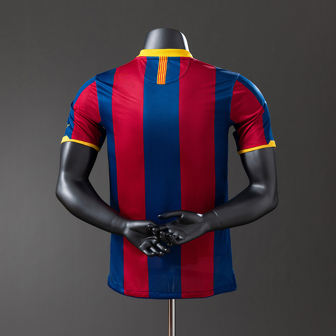 Barcelona 10/11 Home Long Sleeve Player Version Retro Jersey S-3XL 8
