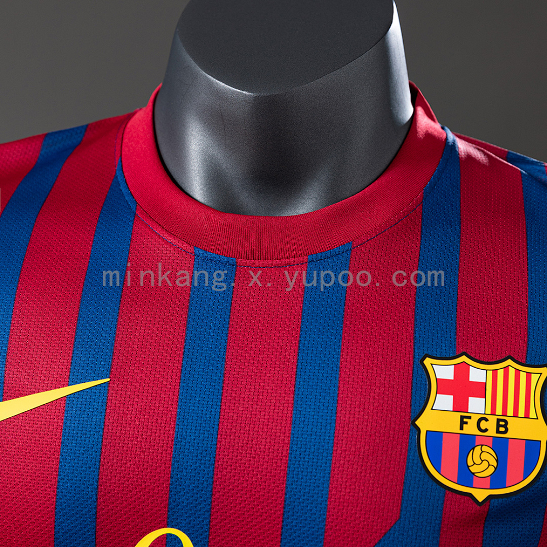 Barcelona 11/12 Home Player Version Retro Jersey S-3XL 7